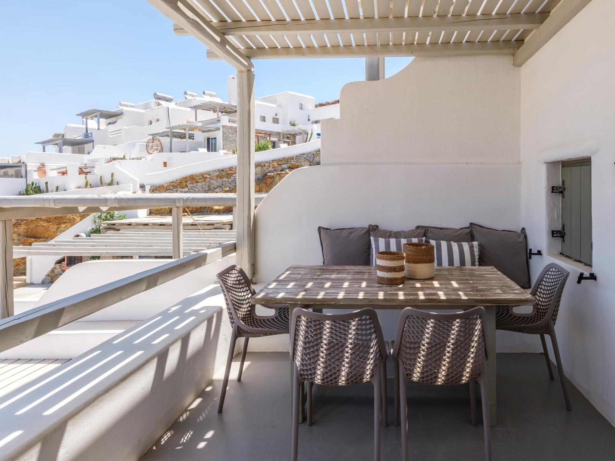 Sea Rock & Sky Private Mykonos Residence Merchia Beach Exterior foto