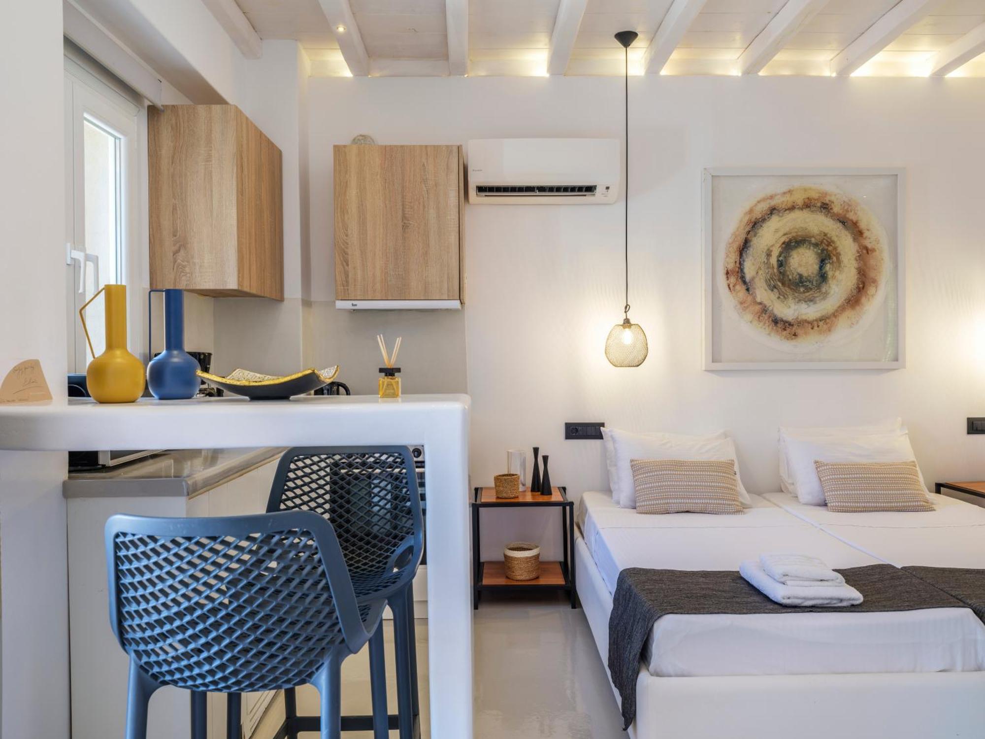 Sea Rock & Sky Private Mykonos Residence Merchia Beach Exterior foto